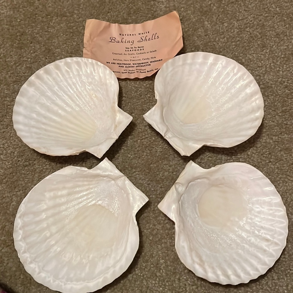 Vintage baking shells.